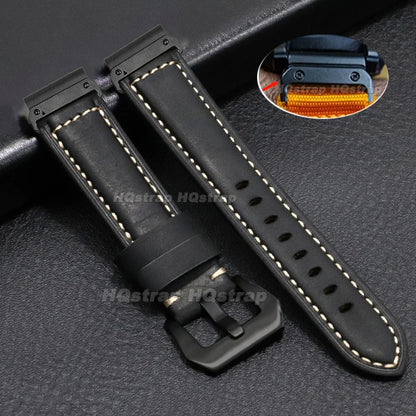 Garmin QuickFit 20/22/26mm Vintage Leather Band