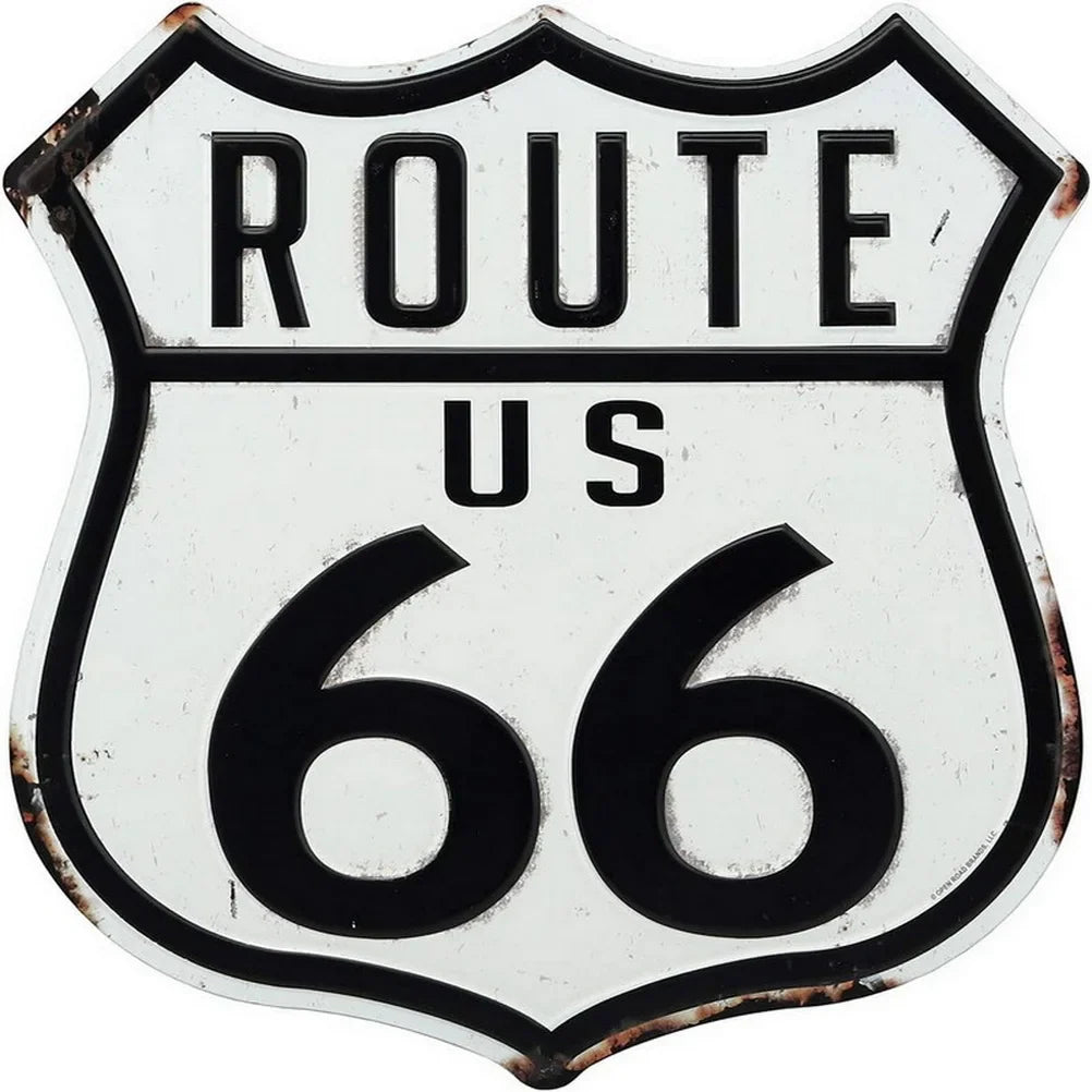 Route 66 American Dreams Shield Metal Tin Signs Posters