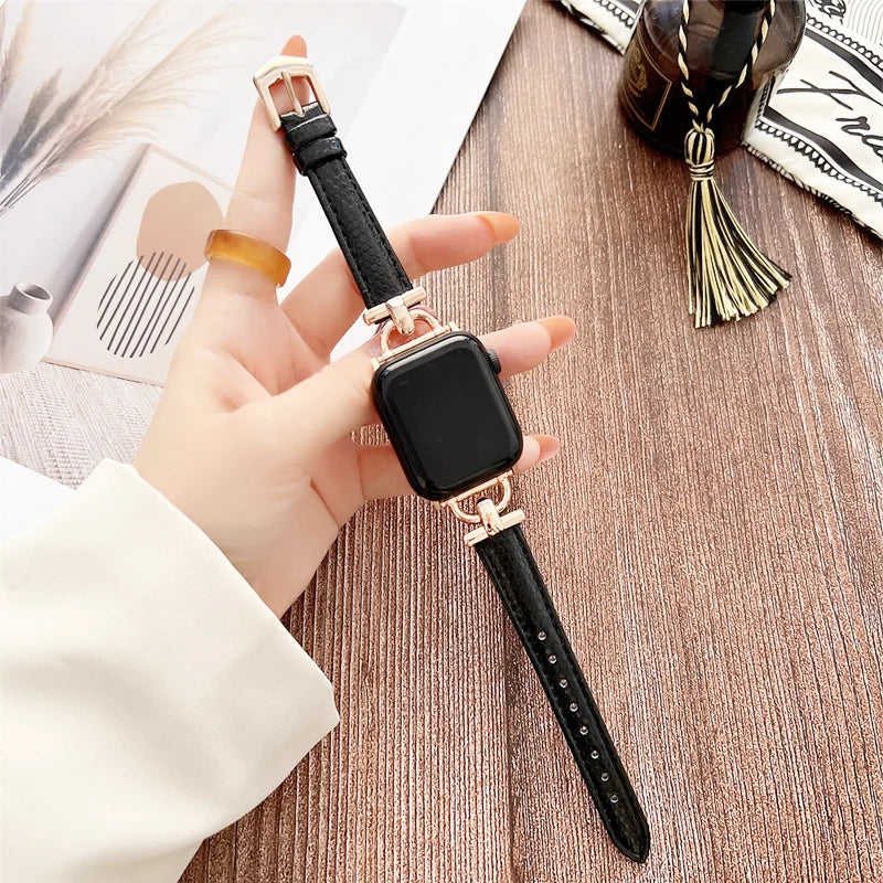 Apple Watch Genuine Leather Strap - Classic Durable Design