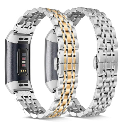 Fitbit Charge 5 6 3 4 2 Stainless Steel Metal Band