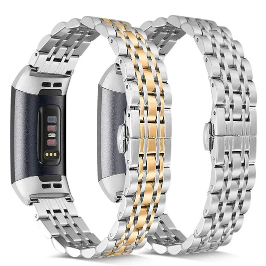 Fitbit Charge 5 6 3 4 2 Stainless Steel Metal Band