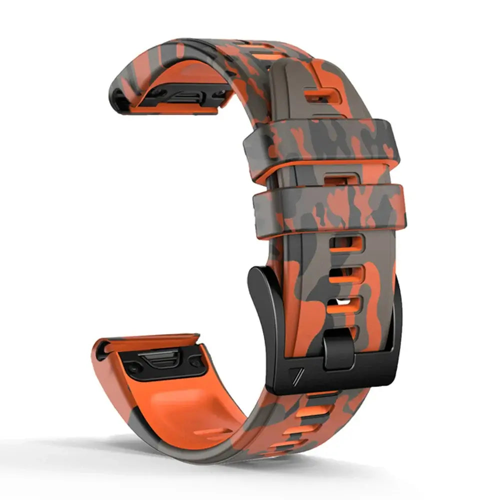 Garmin QuickFit 22/26mm Silicone Band in Camo, Two-Tone or Textured
