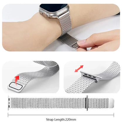 Apple Watch Stainless Steel Milanese Loop Band - Magnetic Clasp