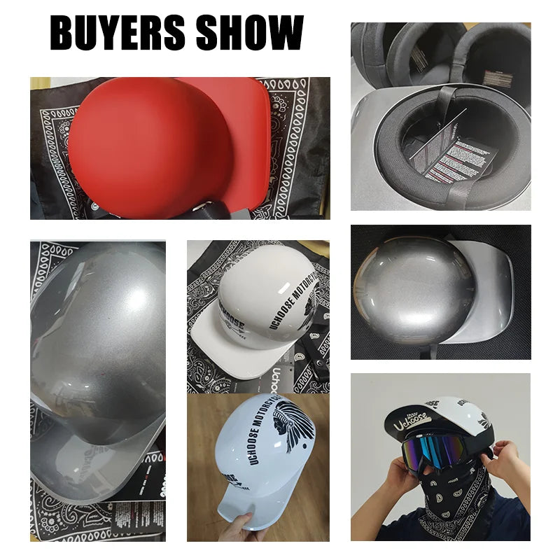 Vintage Half Motorcycle Helmet