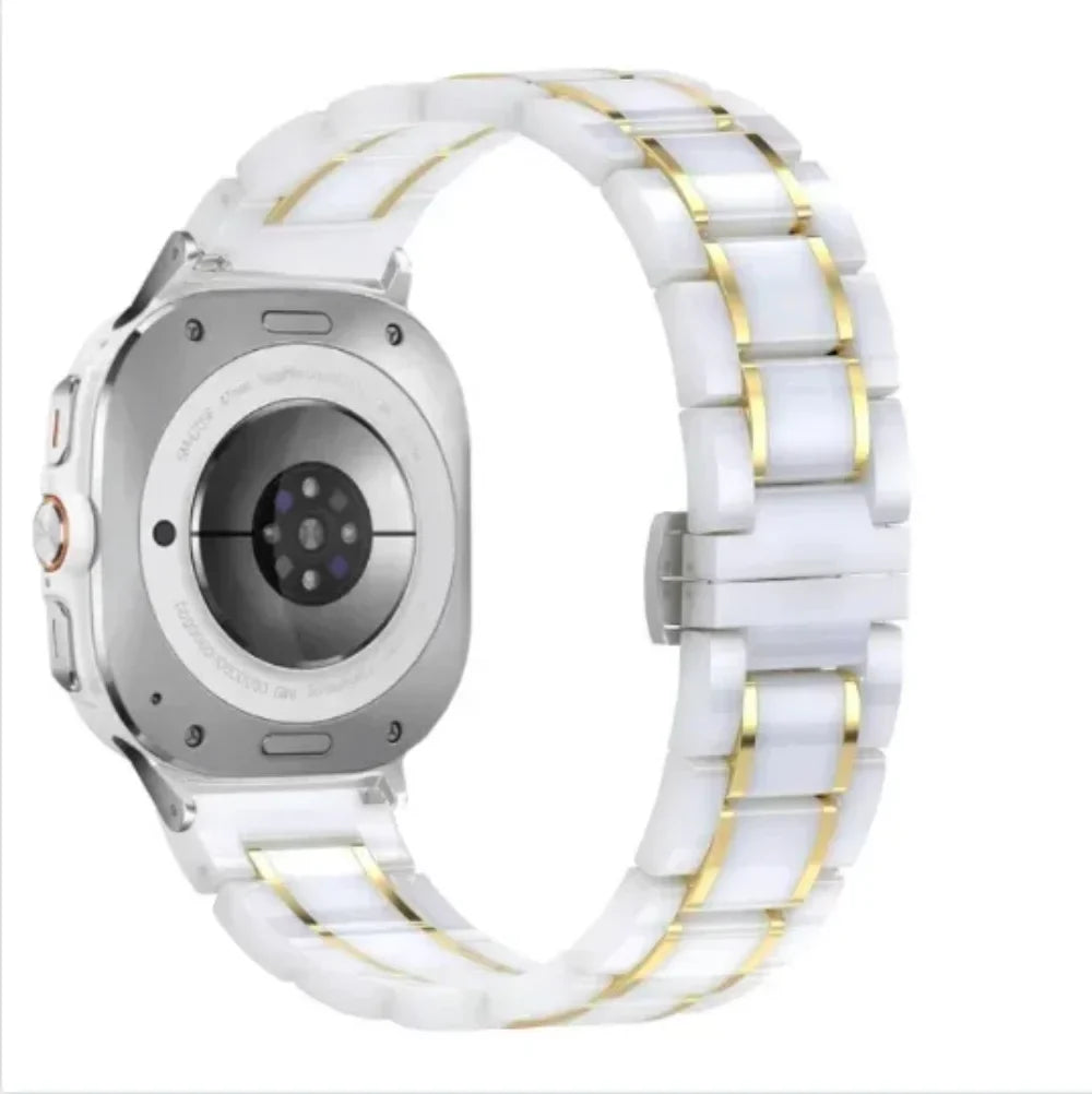 Samsung Galaxy Watch8, 9 & Ultra Ceramic Link Bracelet Band