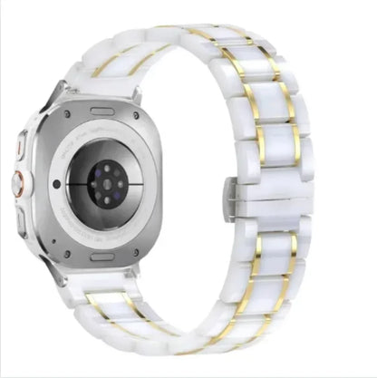 Samsung Galaxy Watch8, 9 & Ultra Ceramic Link Bracelet Band