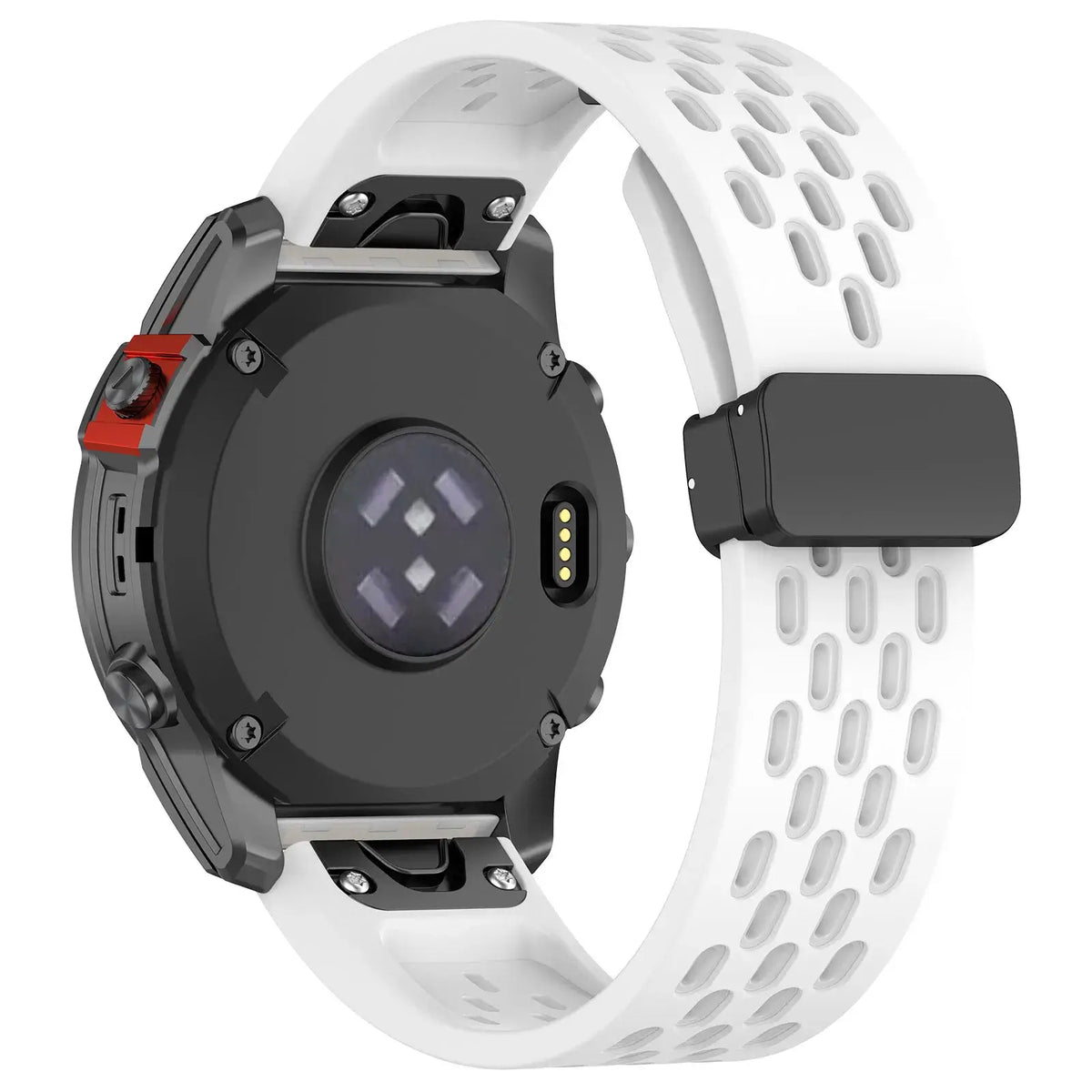 Garmin QuickFit 20/22/26mm Perforated Silicone Magnetic Clasp Band