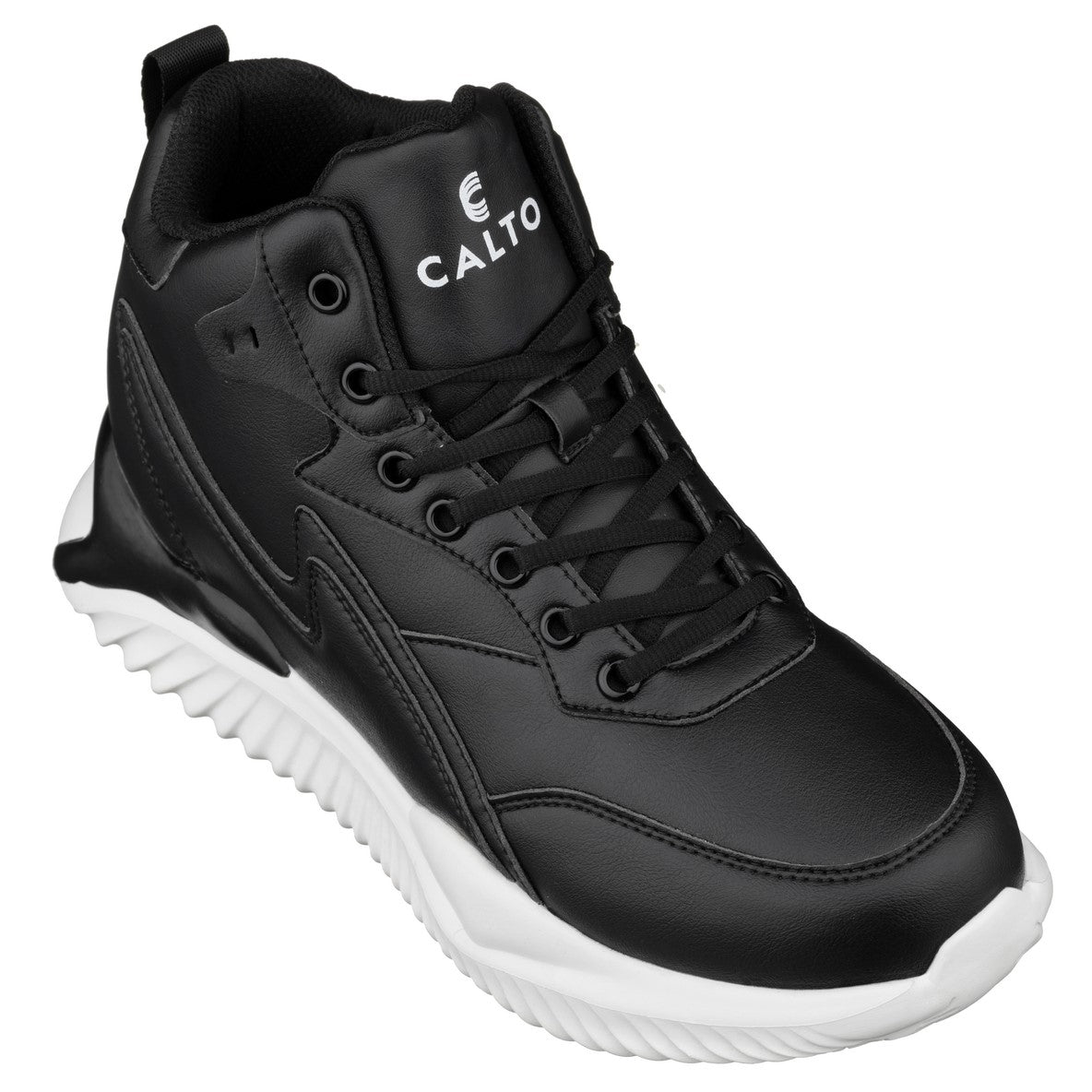 CALTO - S3060 - 4 Inches Taller (Black) - Lightweight Sneakers - Triathlete Store