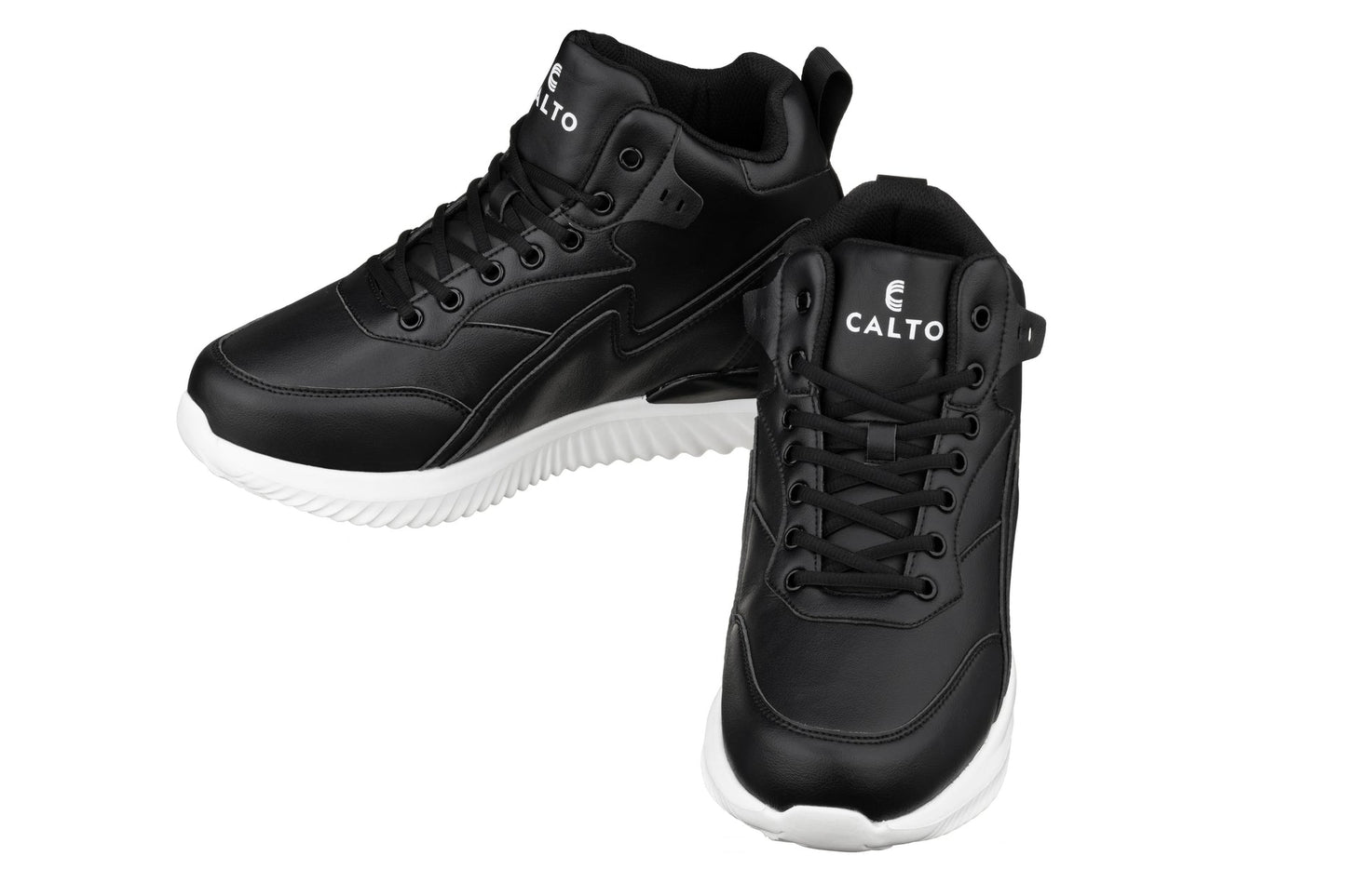 CALTO - S3060 - 4 Inches Taller (Black) - Lightweight Sneakers - Triathlete Store