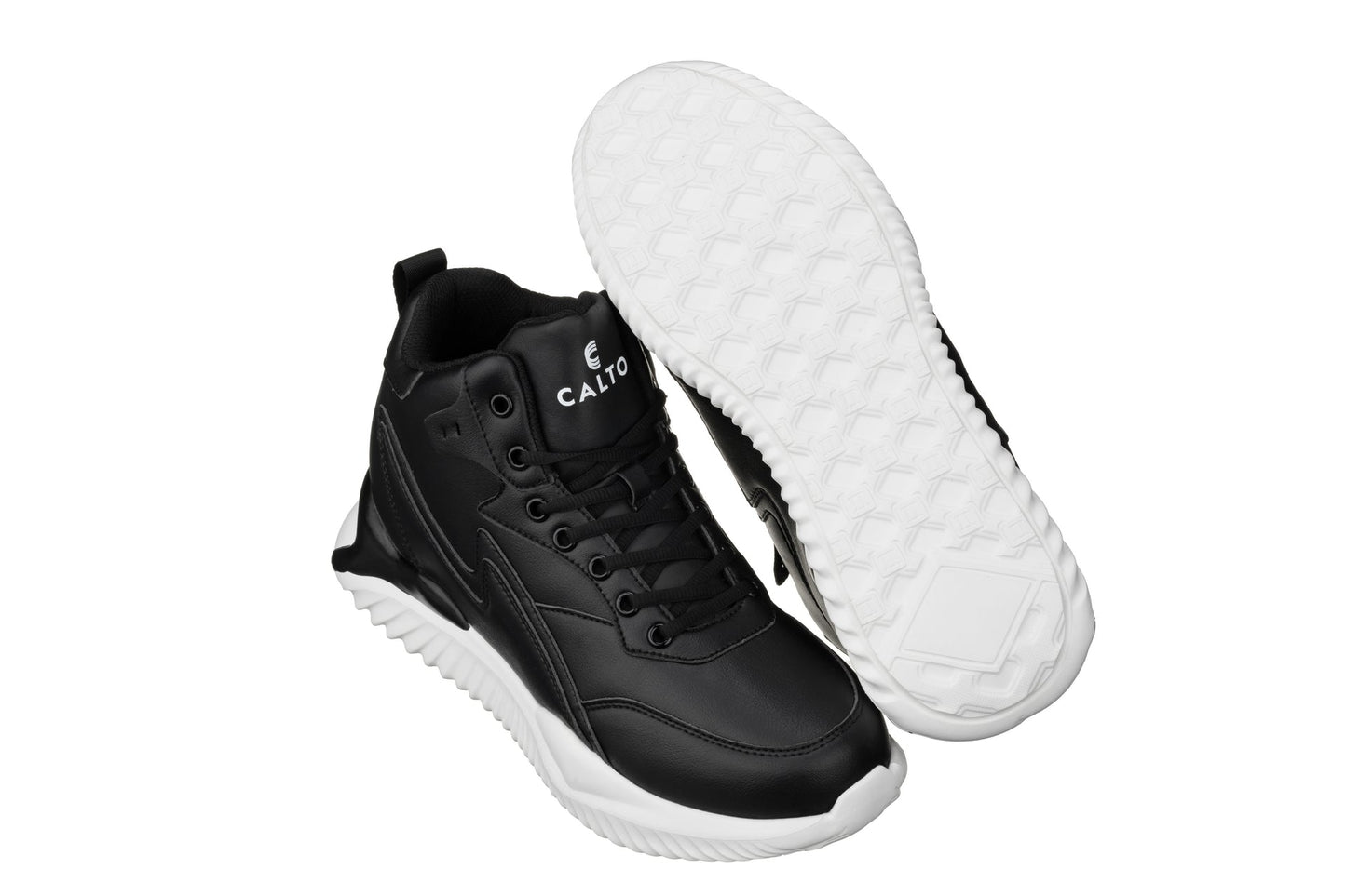 CALTO - S3060 - 4 Inches Taller (Black) - Lightweight Sneakers - Triathlete Store
