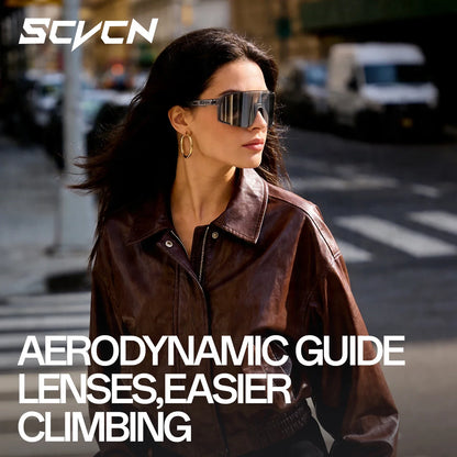 SCVCN Mountain Climbing Glasses Men Running Sunglasses Women MTB Hiking Bicycle Cycling Goggles UV400 Outdoor Sports Protection