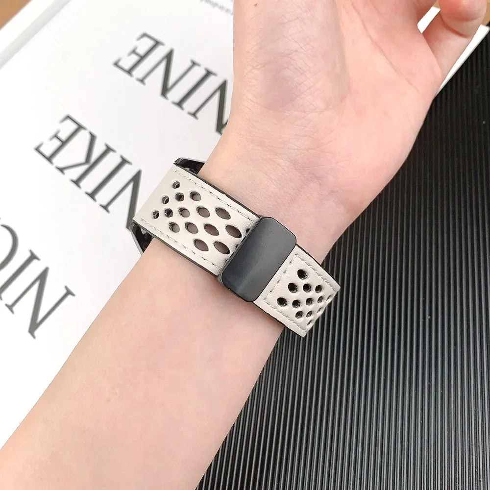 Samsung Galaxy Watch8, 9 & Ultra Perforated Silicone Magnetic Band