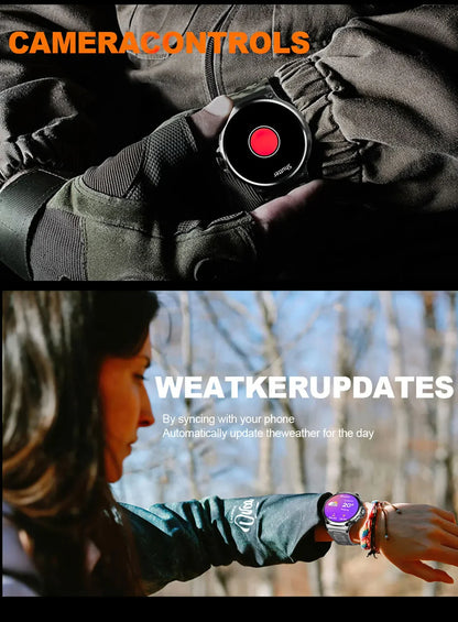 2024New For Huawei Xiaomi GPS Track Smart Watch Men 1.85-Inch Ultra HD AMOLED Screen 710 Mah Battery Bluetooth Call SmartWatches