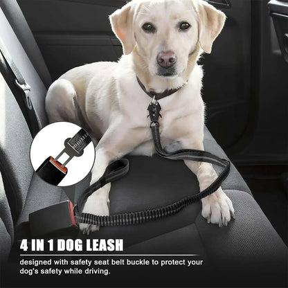 ReflectaBungee: Heavy-Duty Dog Leash & Seatbelt