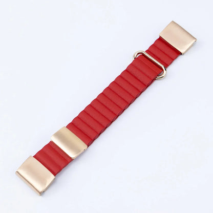 Garmin QuickFit 22/26mm Ribbed Magnetic Leather Band