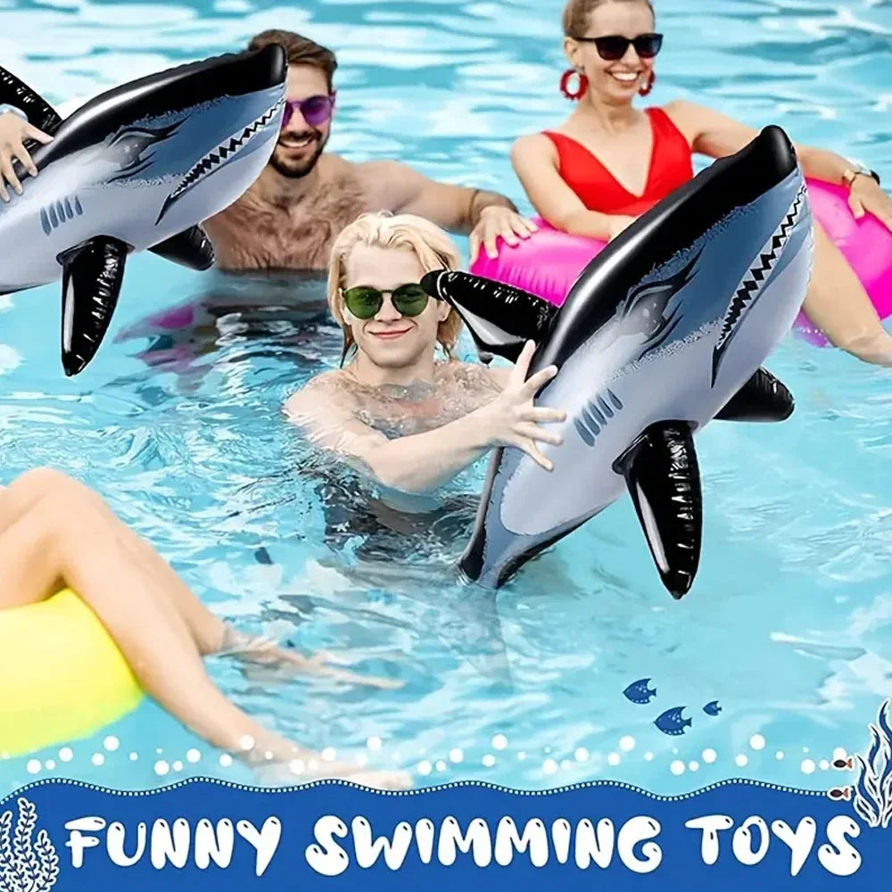 1-3pcs Inflatable Shark Toy Beach Pool Party Swimming Game Toy Water Sports Inflatable Toys Gift