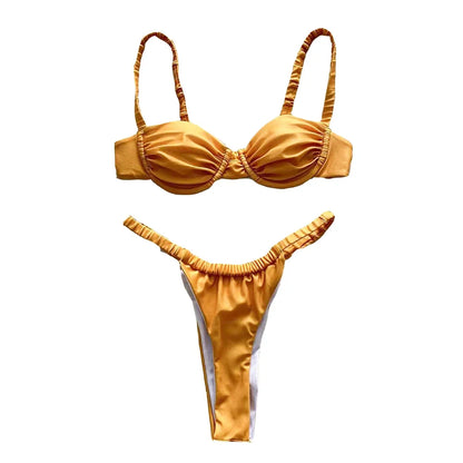 Golden Girl two piece swimsuit