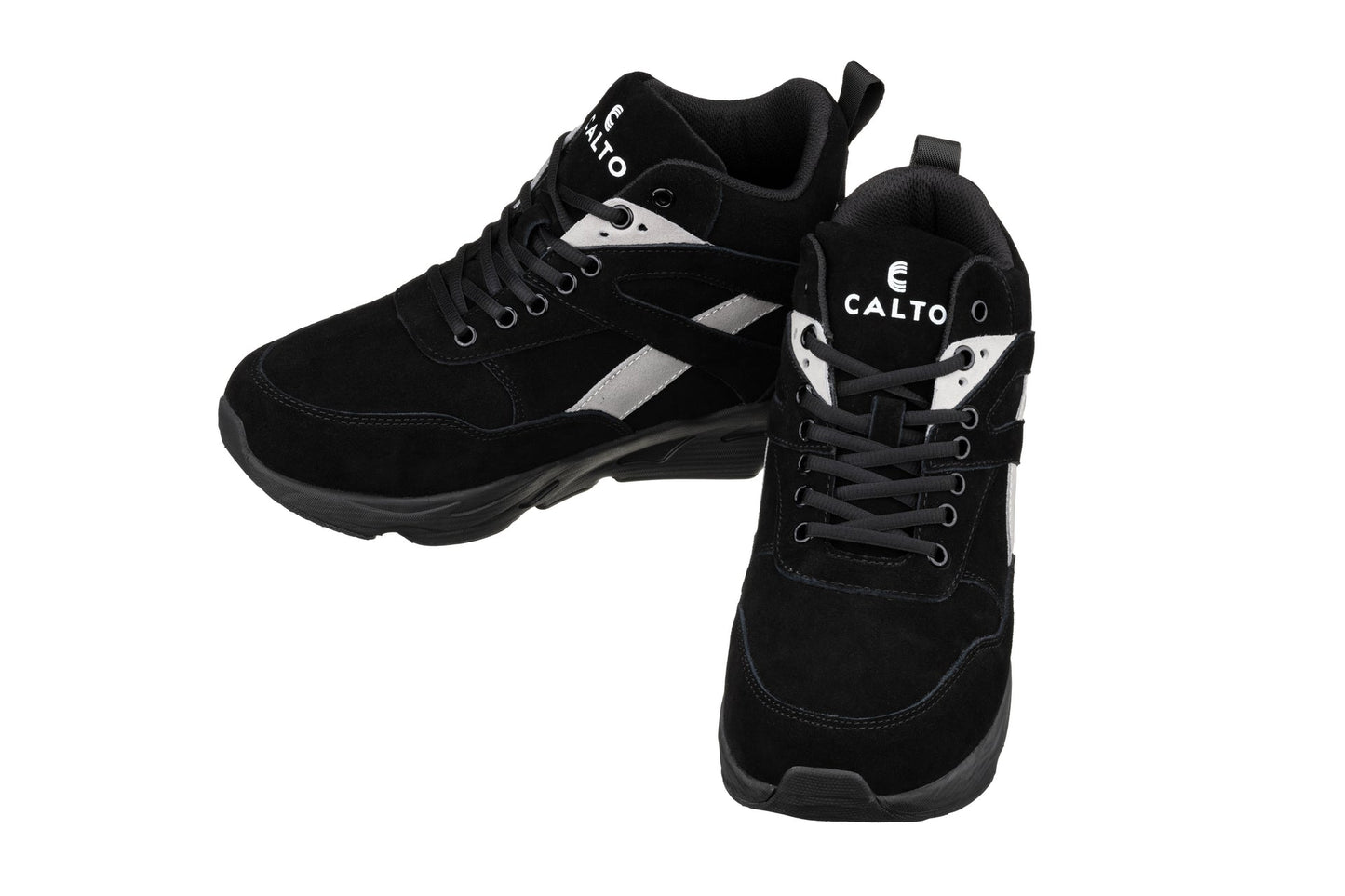 CALTO - S33594 - 4 Inches Taller (Black/Grey) - Sneakers - Triathlete Store