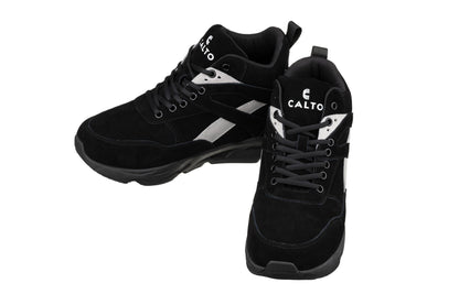 CALTO - S33594 - 4 Inches Taller (Black/Grey) - Sneakers - Triathlete Store