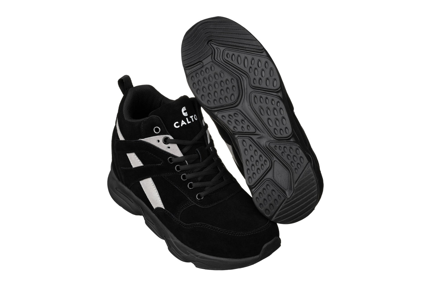 CALTO - S33594 - 4 Inches Taller (Black/Grey) - Sneakers - Triathlete Store