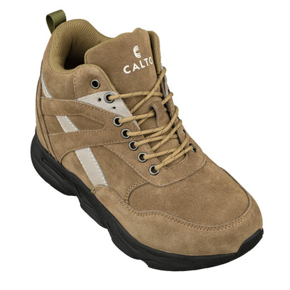 CALTO - S33596 - 4 Inches Taller (Olive Green) - Sneakers - Triathlete Store