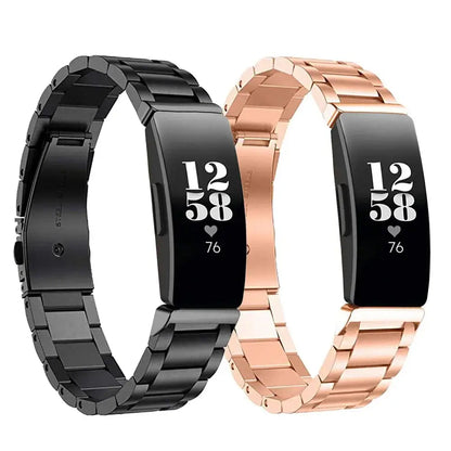 Fitbit Inspire 2, 1, HR Stainless Steel Strap - Elegant Metal Band