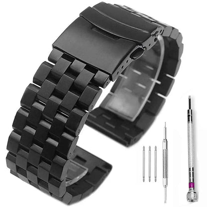 TicWatch Pro 5, Pro 3 & E3 Five-Row Stainless Steel Band