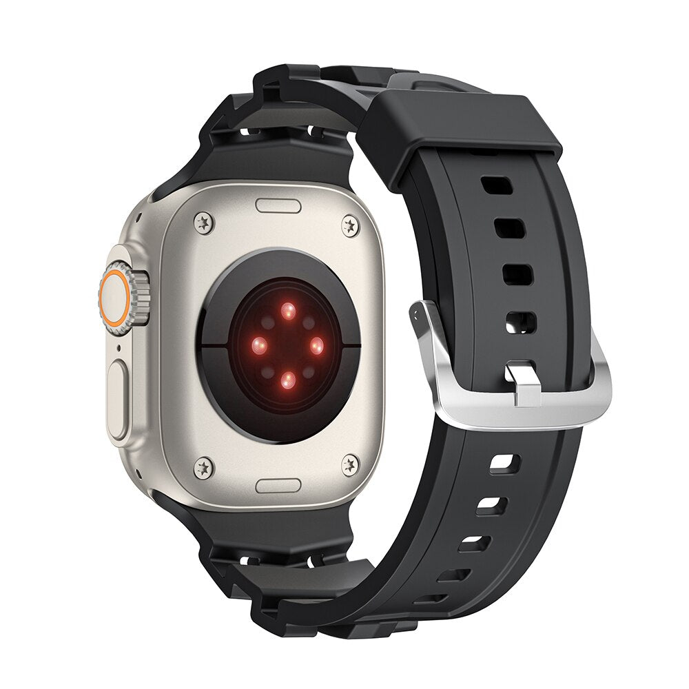 Silicone Strap Band for Apple Watch Band/Strap Series 11/10/9/8/7/6/5/4/ SE / Ultra 1/2/3