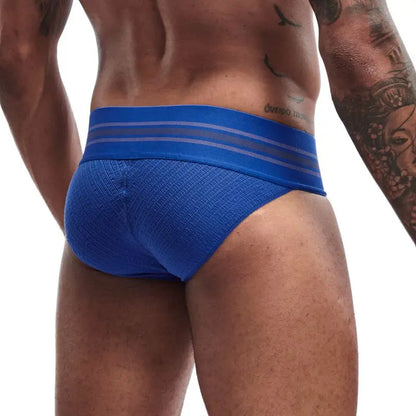 Men's JOCKMAIL JM364 - Old School Brief Blue