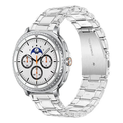 Samsung Galaxy Watch8, 9 & Ultra Clear Link Bracelet Band