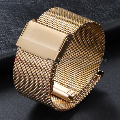 Samsung Galaxy Watch 7, 6, 5, 4 & FE Milanese Mesh Band with Sliding Clasp