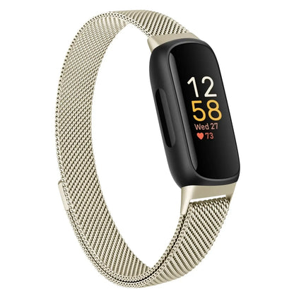 Fitbit Inspire 3 Metal Magnetic Loop Band – Stainless Steel Mesh Strap
