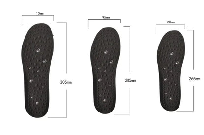 1 Pair High-end Acupressure Foot Insoles for Men Women Orthopedic Gel Magnetic Shoe Inserts Magnet Technology Support Insole