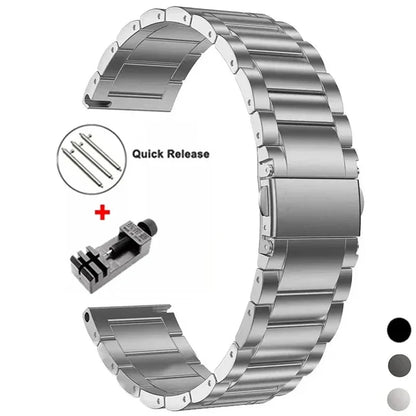 Samsung Galaxy Watch 7, 6, 5, 4 & FE Titanium Link Bracelet