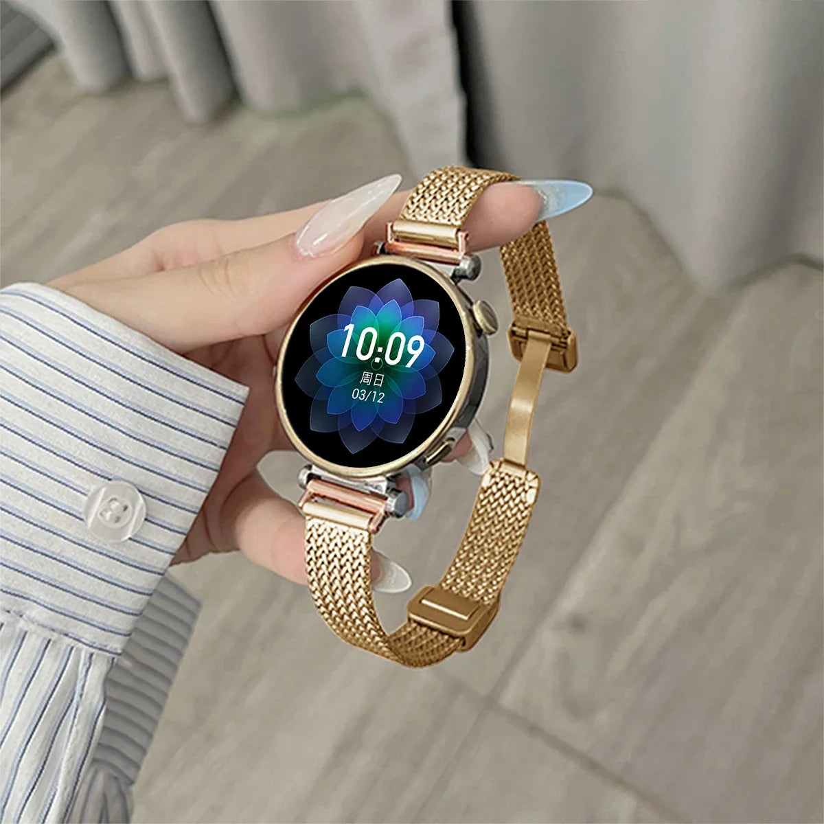 Samsung Galaxy Watch 7, 6, 5, 4 & FE Slim Magnetic Metal Mesh Band