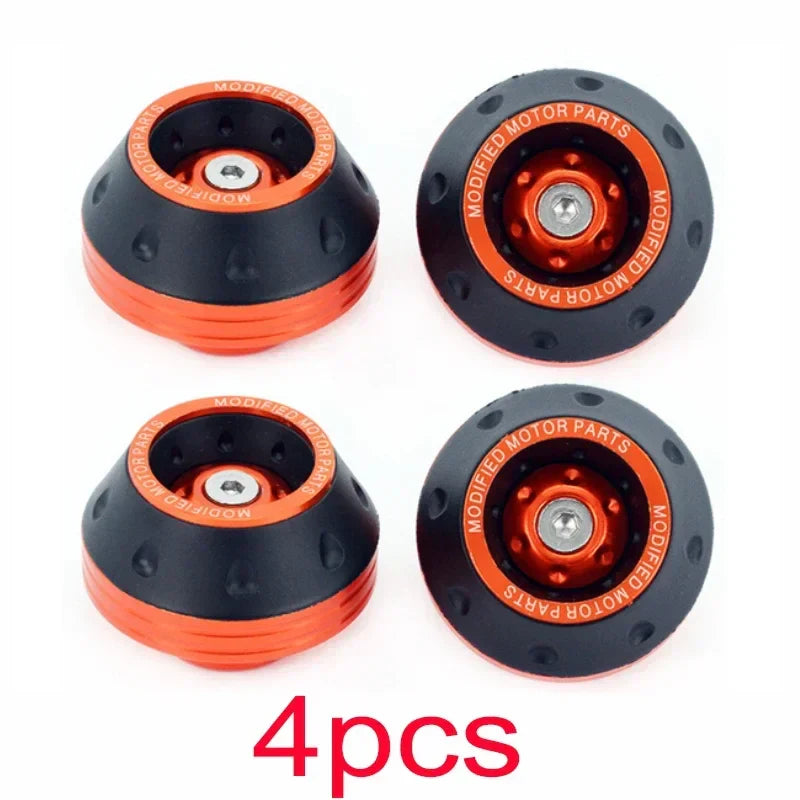 4PCS Motorcycle Crash Protectors Front Fork Slider Cups