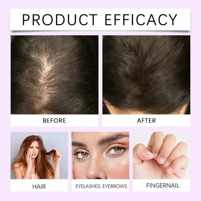 Black Castor Oil Essential Oil Makes Hair Smooth and Shiny. Multi-effect Care Essential Oil Suitable for Body Hair and Eyelashes