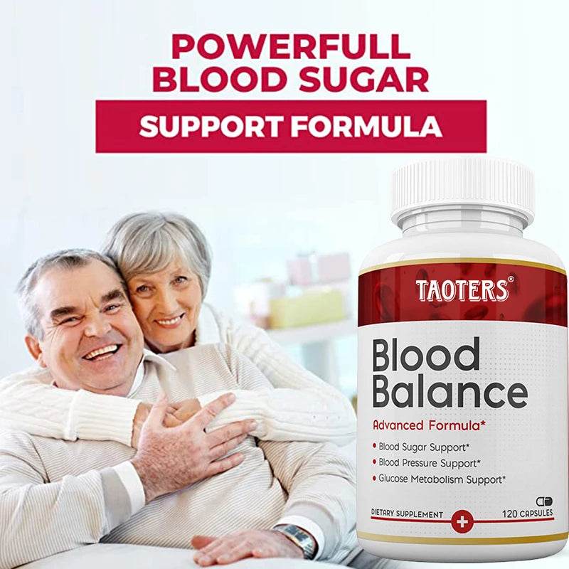 Blood Balance - Supplement, Supports Regulated Blood Sugar and Blood Pressure, Glucose Metabolism, 120 Capsules