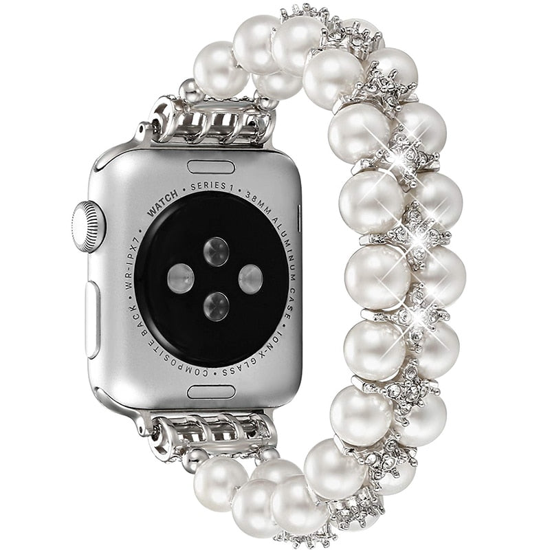 Pearl Strap for Apple Watch Band Series 11/10/9/8/7/6/5/4/ SE / Ultra 1/2/3