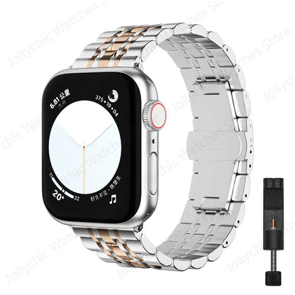 Apple Watch Stainless Steel Band - Elegant, Durable Design