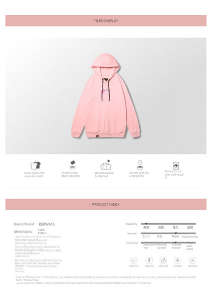 Kerwats Loose plus Size Large Size Hoodies for Men Women Hoodie