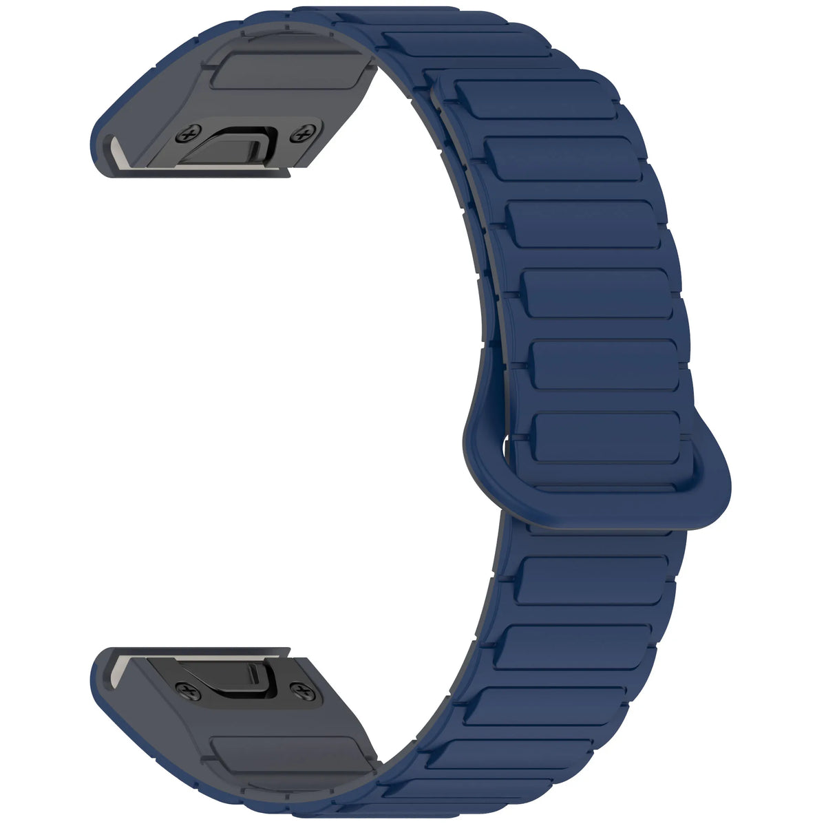 Garmin QuickFit 20/22/26mm Ribbed Silicone Band with Magnetic Closure