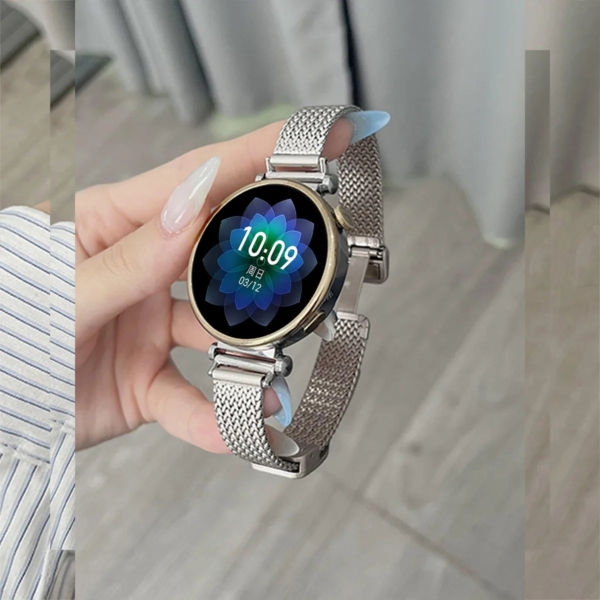 Samsung Galaxy Watch 7, 6, 5, 4 & FE Slim Magnetic Metal Mesh Band