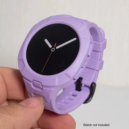 Samsung Galaxy Watch8 & 9 44mm Silicone Sport Band with Built-in Case