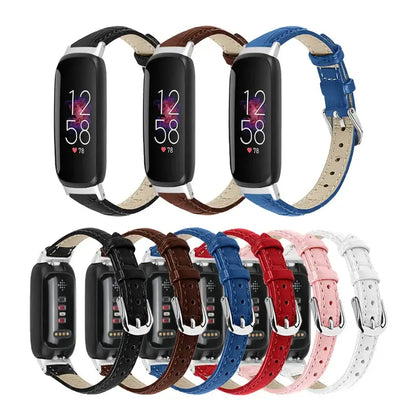 Fitbit Inspire 3 Slim Leather Band – Elegant Minimalist Strap