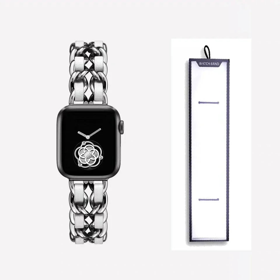 Apple Watch Stainless Steel Strap - Luxury Chain Design