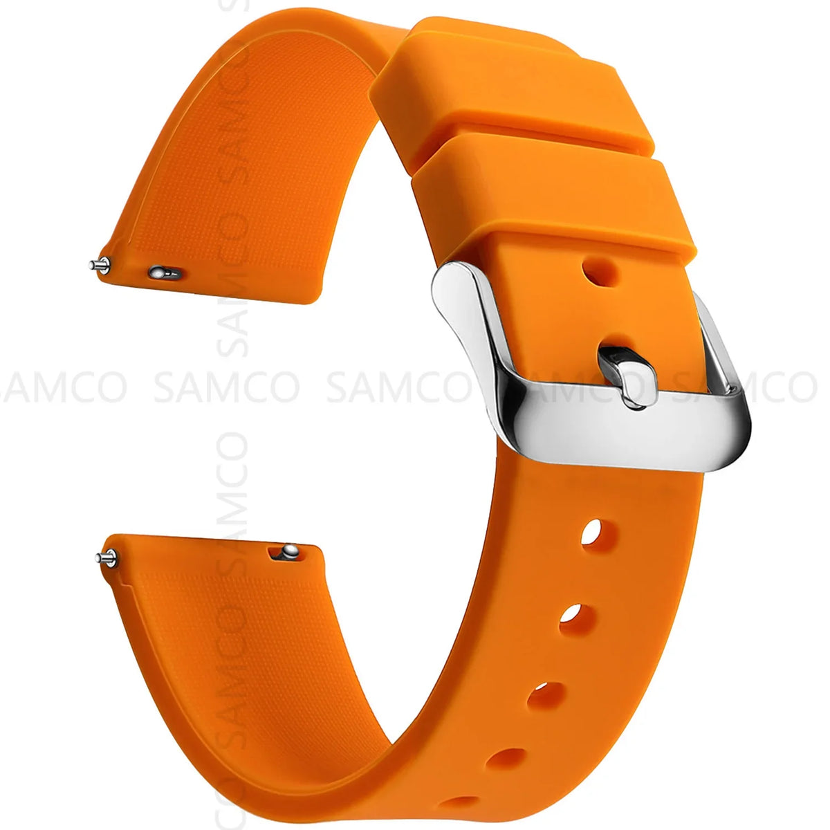 Samsung Galaxy Watch 7, 6, 5, 4 & FE Curved-End Silicone Band