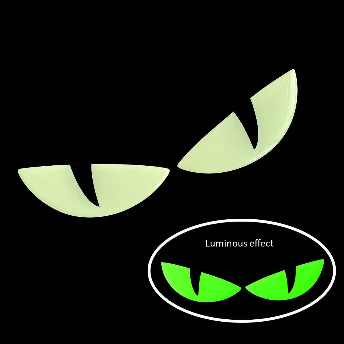 2 Reflective Devil's Eye stickers for motorcycle - improves night visibility and safety, durability, and fashion