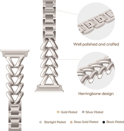 Steel Apple Watch Bracelet Strap/Band Series 11/10/9/8/7/6/5/4/ SE / Ultra 1/2/3