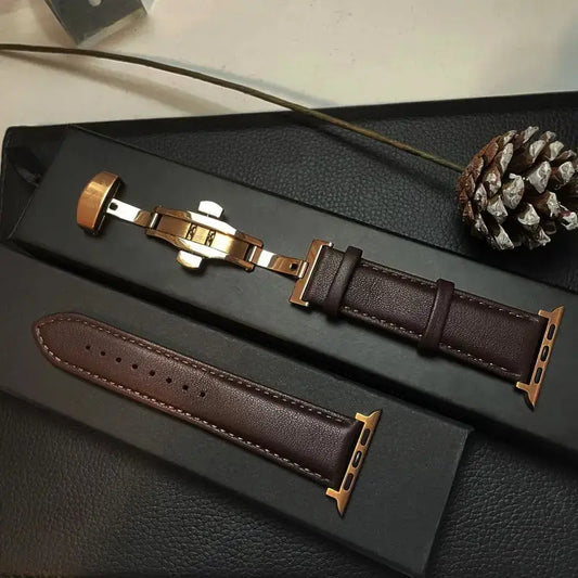 Apple Watch Genuine Leather Band - Classic Durable Strap
